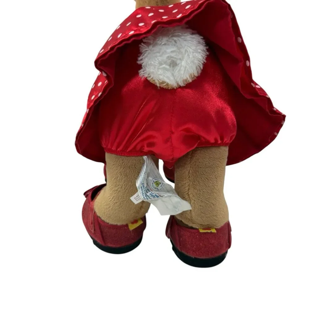 Build A Bear Clarice Rudolph Reindeer Plush Toy Red Polka Dot Dress Shoes